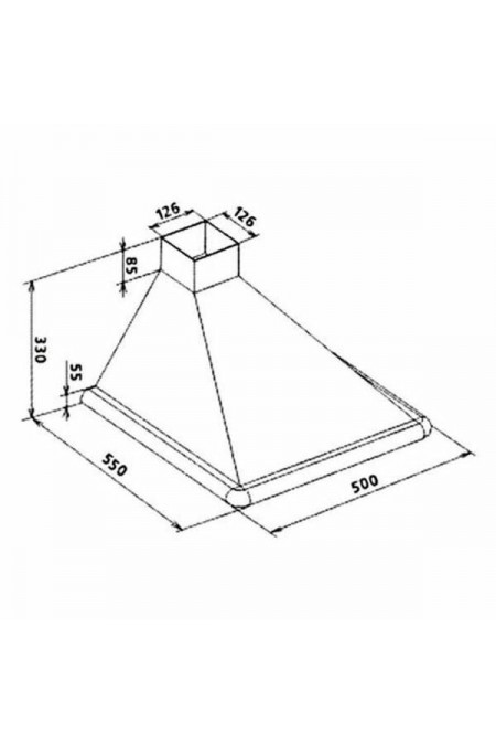 Каминная вытяжка Elikor Сатурн 50 (50П-180-В1Л) (белый/белый/золото) 4