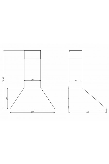 Каминная вытяжка ELIKOR Storm 60 (60П-650-ПЗЛ) (белый) 1