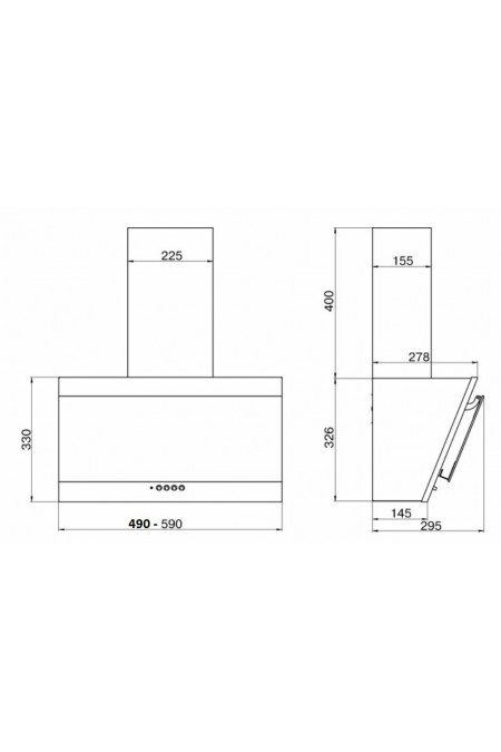 Каминная вытяжка Elikor Титан 50 (50П-430-К3Д) (белый) 1