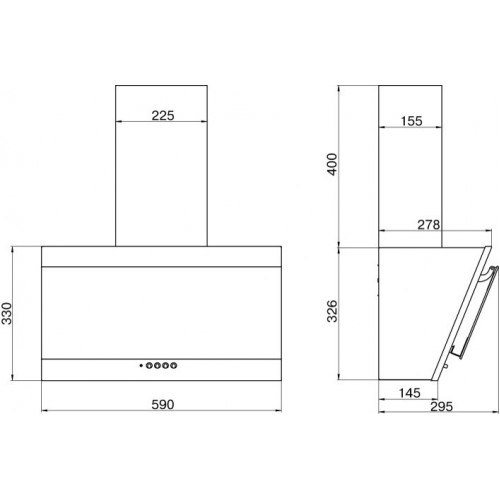 Каминная вытяжка ELIKOR Титан 60 (60П-430-К3Д) (белый) 2