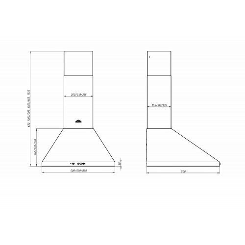 Каминная вытяжка ELIKOR Вента 50 (430) пп (50П-430-П3Л) (белый) 1