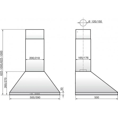 Каминная вытяжка ELIKOR ВЕНТА 60 (60Н-430-П3Л) (нержавеющая сталь) 4