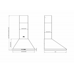 Каминная вытяжка ELIKOR Вента 60 (650) кп (60Н-650-К3Д) (черный)