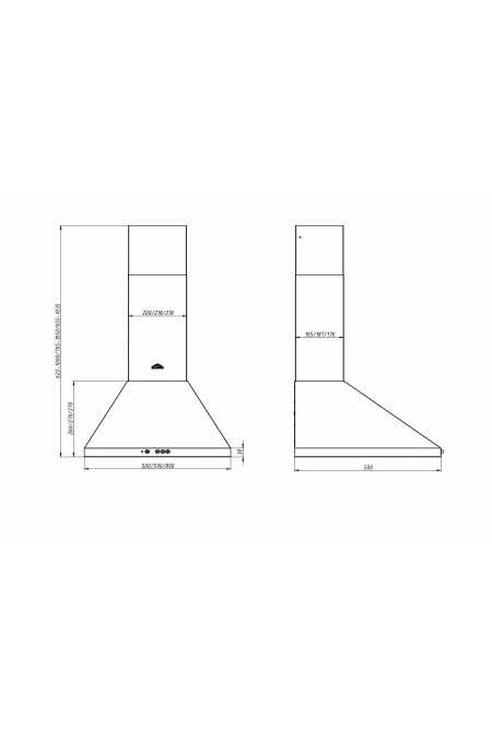 Каминная вытяжка ELIKOR Вента 60 (650) кп (60Н-650-К3Д) (нержавеющая сталь) 4
