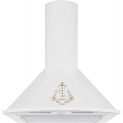 Каминная вытяжка GEFEST ВО-1604 К82 (белый с рисунком ретро)