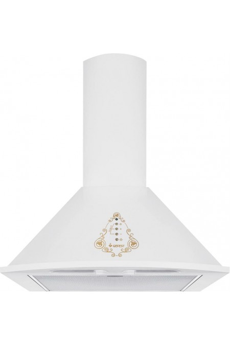 Каминная вытяжка GEFEST ВО-1604 К82 (белый с рисунком ретро) 