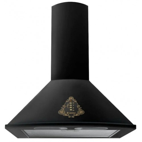 Каминная вытяжка GEFEST ВО-1604 К83 (черный с рисунком ретро) 