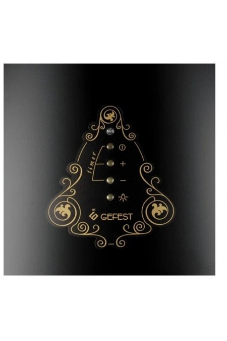 Каминная вытяжка GEFEST ВО-1604 К83 (черный с рисунком ретро) 4