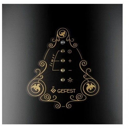 Каминная вытяжка GEFEST ВО-1604 К83 (черный с рисунком ретро) 6