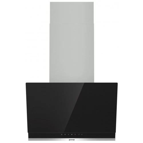 Каминная вытяжка Gorenje WHI649X21P (нержавеющая сталь/черное стекло) 