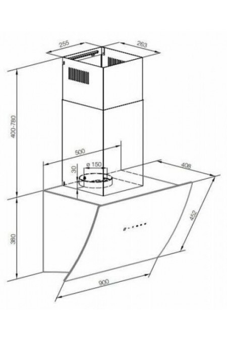 Каминная вытяжка Graude DH 90.1 GE (черный) 1