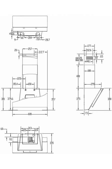 Каминная вытяжка Haier HVX-W672GW (белый) 1