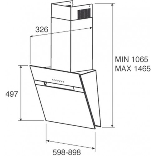 Каминная вытяжка JetAir BONNY BL 60 A (черный) 4