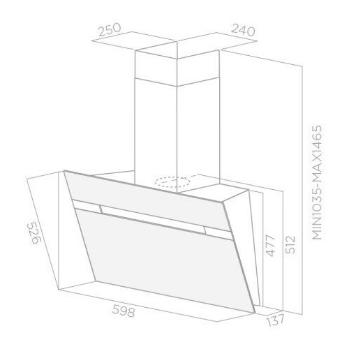 Каминная вытяжка JETAIR BONNY WH 60 A (белый) 3