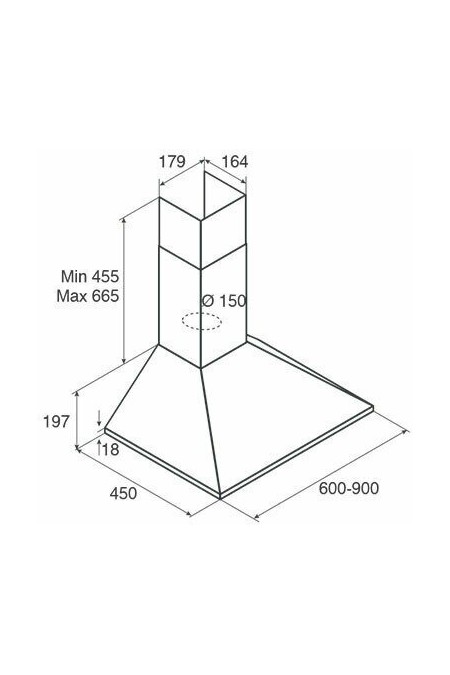 Каминная вытяжка Jetair Gaia AN/A/60 (черный) 2
