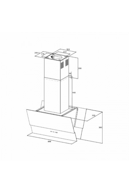 Каминная вытяжка Korting KHA 99750 GN (черный) 1