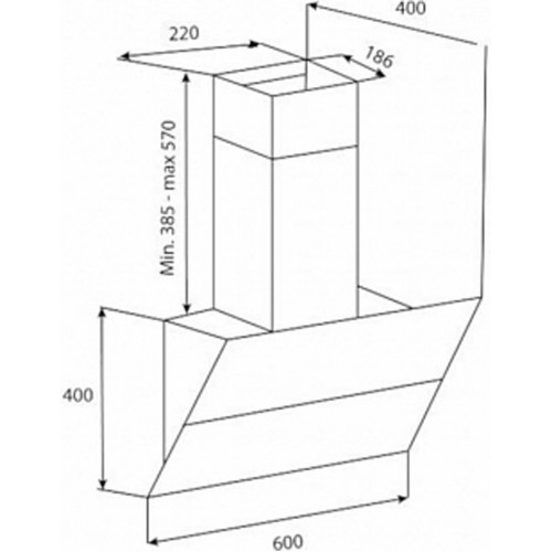 Каминная вытяжка Korting KHC 65070 GB (бежевый) 1