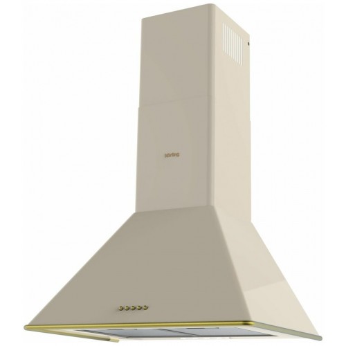 Каминная вытяжка Korting KHC 6648 RGB (слоновая кость/золото) 