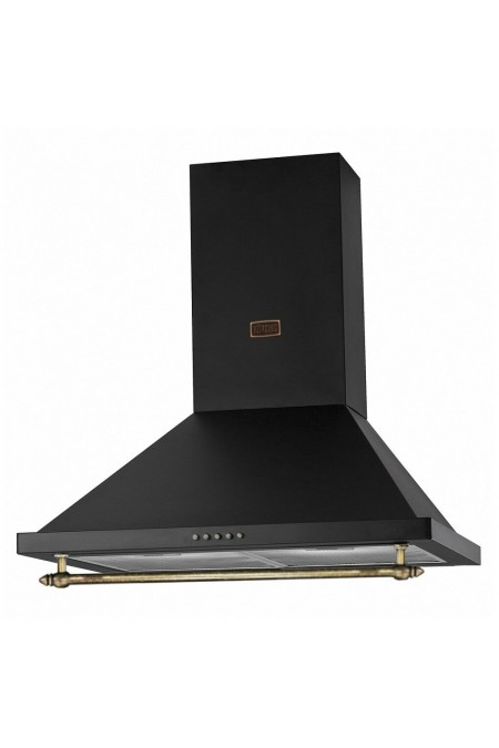 Каминная вытяжка Korting KHC 6750 RN (матовый черный/бронза) 