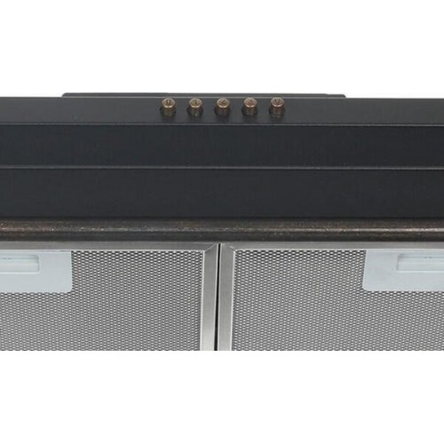 Каминная вытяжка Korting KHC 6750 RN (матовый черный/бронза) 4