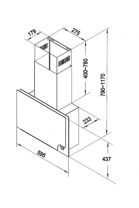 Каминная вытяжка Korting KHC 67806 ICPGN (черный) 1