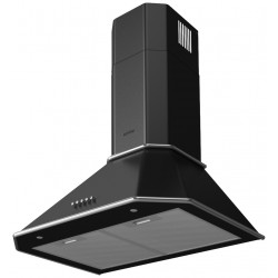 Каминная вытяжка Korting KHC 6839 NX (матовый черный/хром)