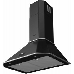 Каминная вытяжка Korting KHC 6839 NX (матовый черный/хром)