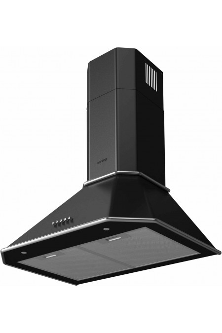 Каминная вытяжка Korting KHC 6839 NX (матовый черный/хром) 