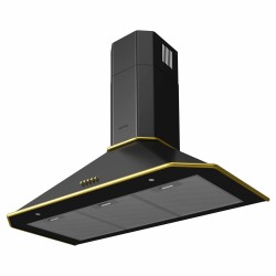 Каминная вытяжка Korting KHC 9839 RGN (матовый черный/золото)