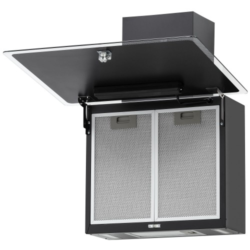 Каминная вытяжка Krona AURA 600 FRAME BLACK S (черный) 