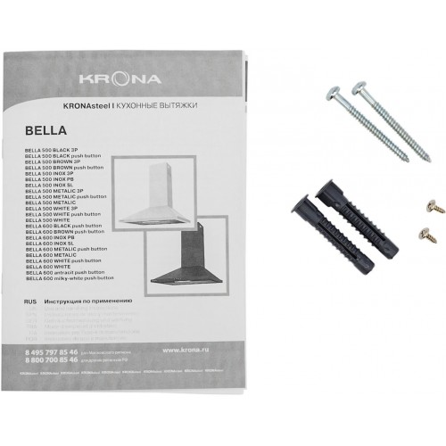 Каминная вытяжка Krona Bella PB 600 (нержавеющая сталь) 7