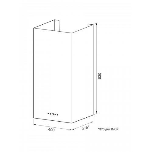 Каминная вытяжка Krona DITA R 400 WH (белый) 6