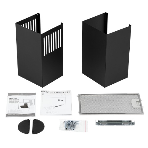 Каминная вытяжка Krona HELGA 500 black PB (черный) 8