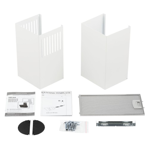 Каминная вытяжка Krona HELGA 600 S (белый) 8