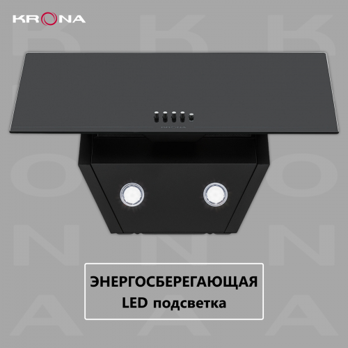 Каминная вытяжка Krona JINA 600 PB (черный) 4