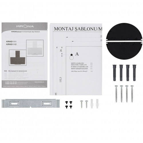 Каминная вытяжка Krona POLLY 600 BLACK PB (черная) 9