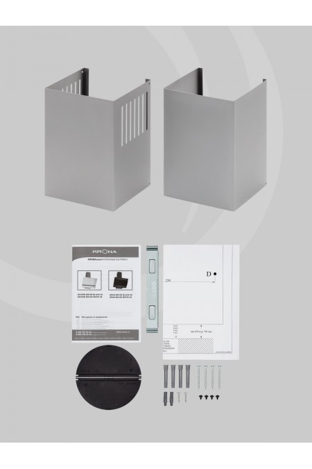Каминная вытяжка Krona SATURN 600 DN WHITE 4S (белый) 6