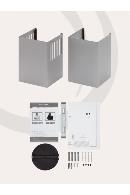 Каминная вытяжка Krona URAN 600 DN WHITE 4S (белый) 6