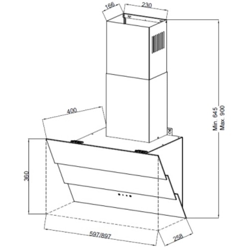 Каминная вытяжка Kuppersberg F 605 B (черный) 4