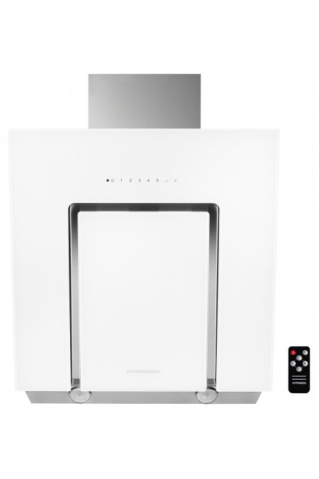 Каминная вытяжка Kuppersberg F 660 W (белое стекло) 1