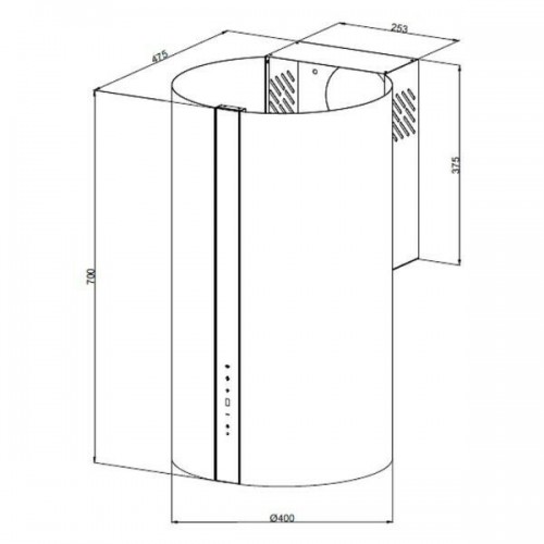 Каминная вытяжка Kuppersberg VORTEX GB (серебристый) 5