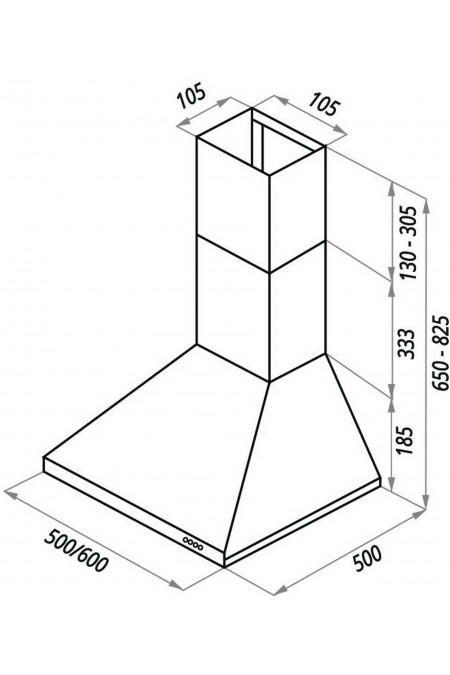 Каминная вытяжка MAUNFELD Aire 60 (белый) 1