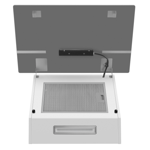 Каминная вытяжка Maunfeld Astro 60 Glass White (белый) 4