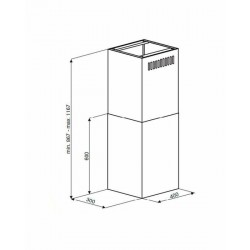 Каминная вытяжка MAUNFELD Bath Isla 401 (белый)