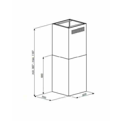 Каминная вытяжка MAUNFELD Bath Isla 401 (белый) 