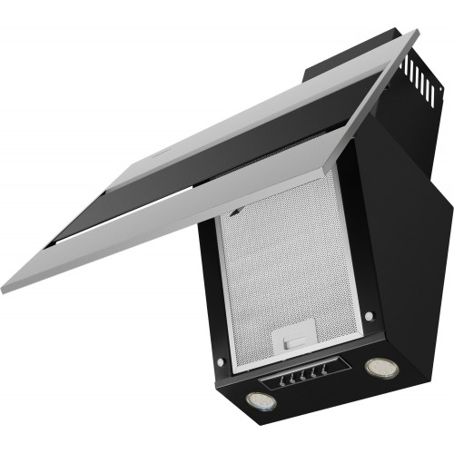 Каминная вытяжка MAUNFELD Bridge 60 (нержавеющая сталь/черное стекло) 3