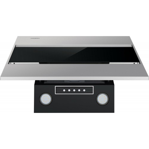 Каминная вытяжка MAUNFELD Bridge 60 (нержавеющая сталь/черное стекло) 4