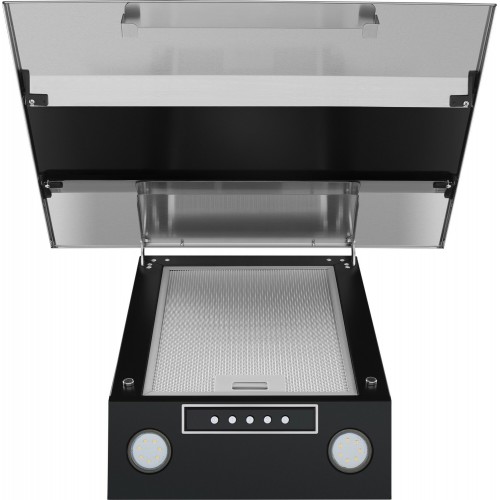 Каминная вытяжка MAUNFELD Bridge 60 (нержавеющая сталь/черное стекло) 5