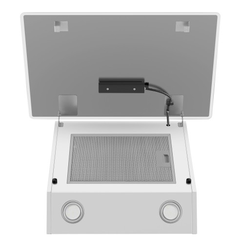 Каминная вытяжка Maunfeld EAGLE 850 60 Glass White (белый) 4