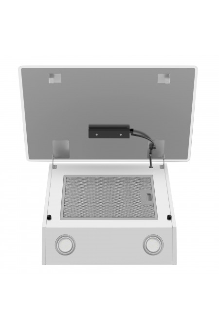 Каминная вытяжка Maunfeld EAGLE 850 60 Glass White (белый) 5